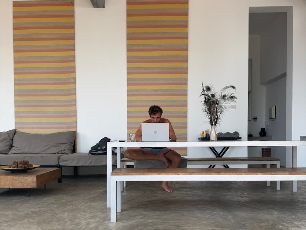 Weekly reflection template open on a desk